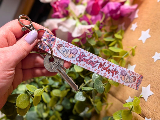 Student Midwife Key Fob Wrist Strap