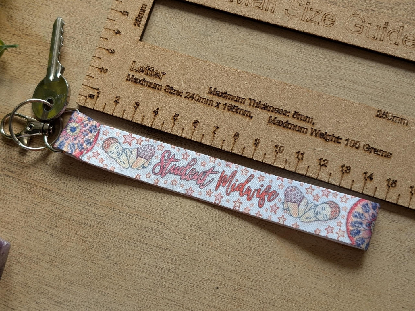 Student Midwife Key Fob Wrist Strap
