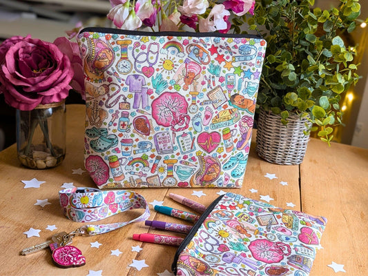 Midwife wash bag birth kit