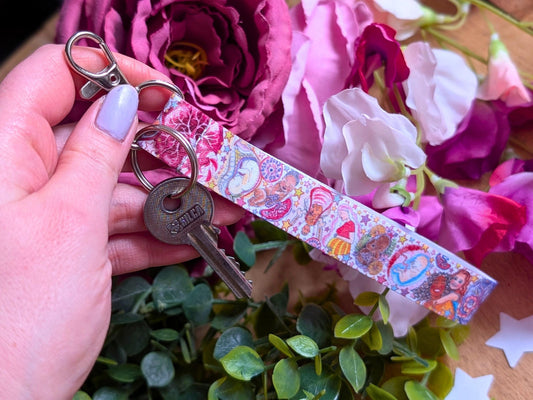 Pregnancy Art Key Fob Wrist Strap