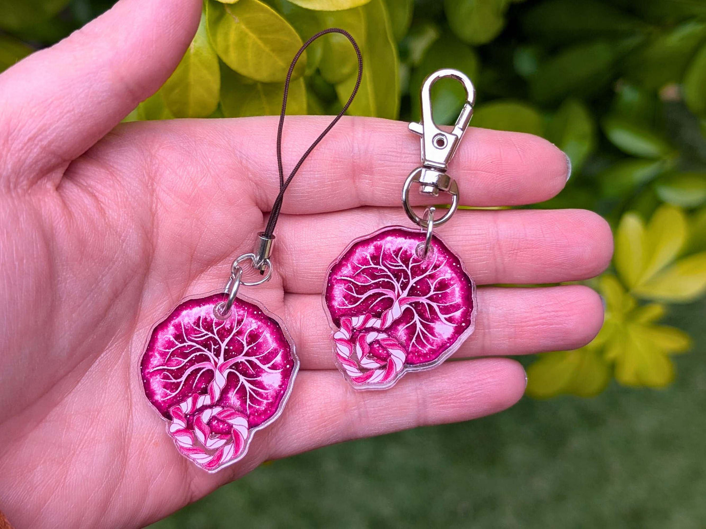 Placenta Charm for Bag, Keychain, Badge Reel, Lanyard or Phone Case