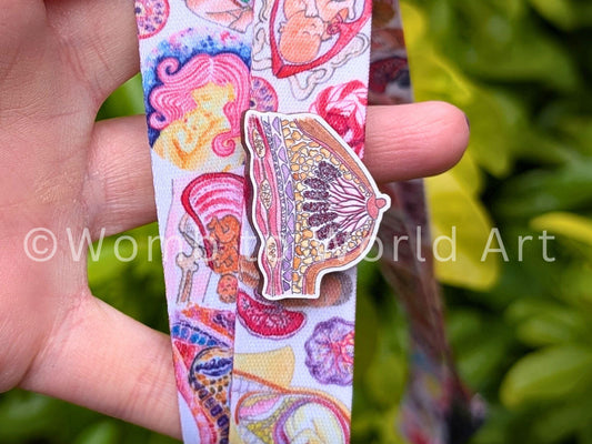 Breast pin badge for ibclc