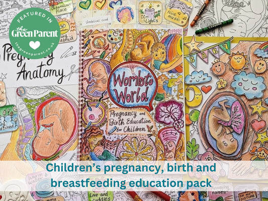 Children&#39;s pregnancy and birth education activity pack by Womb to World Art