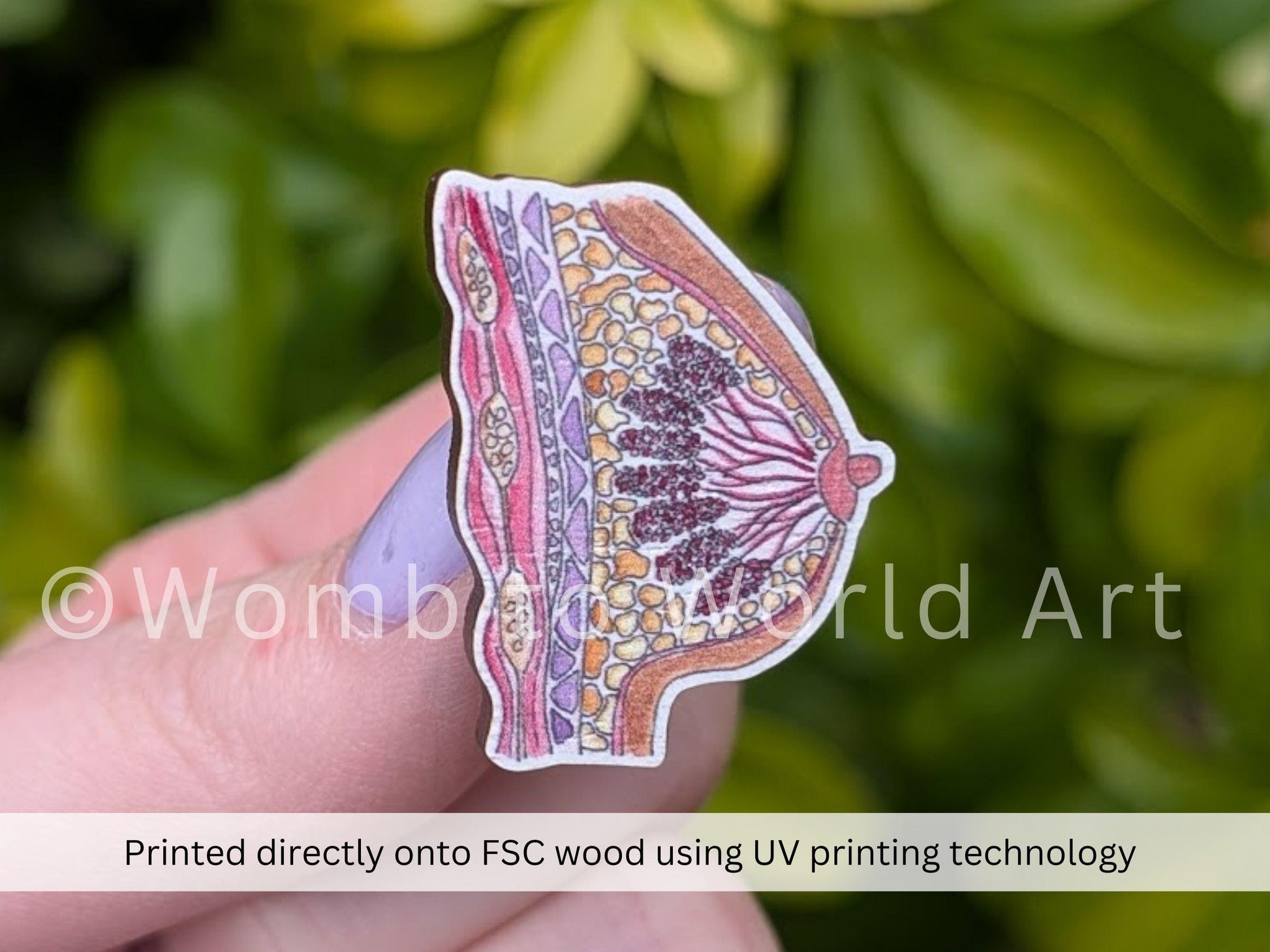 Lactation Consultant Badge | Printed Wooden Breast Pin | IBCLC Breastfeeding Peer Supporter Gift | Breastfeeding Counsellor Pin Badge