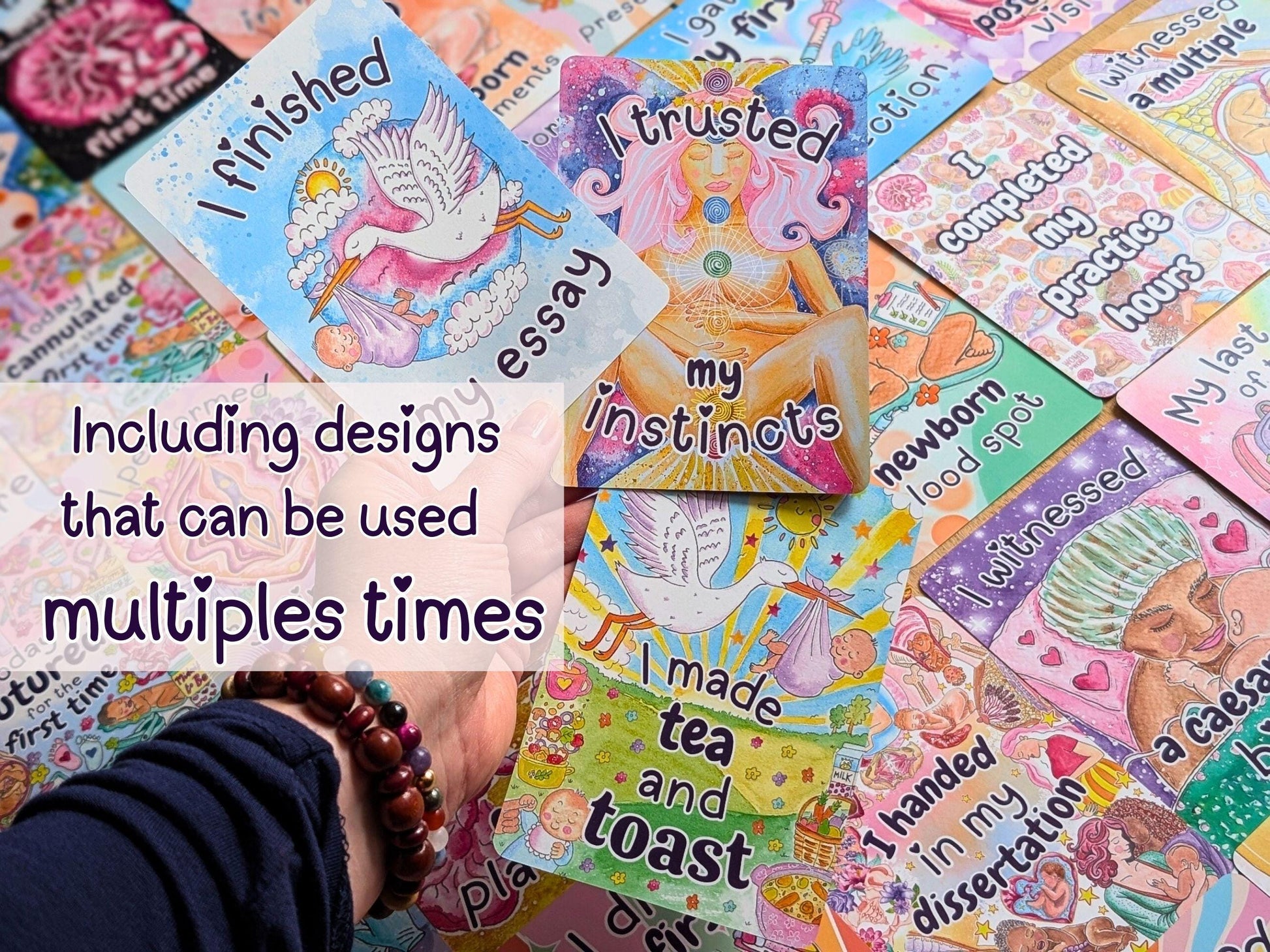 Student Midwife Milestone Cards 50-Card Deck