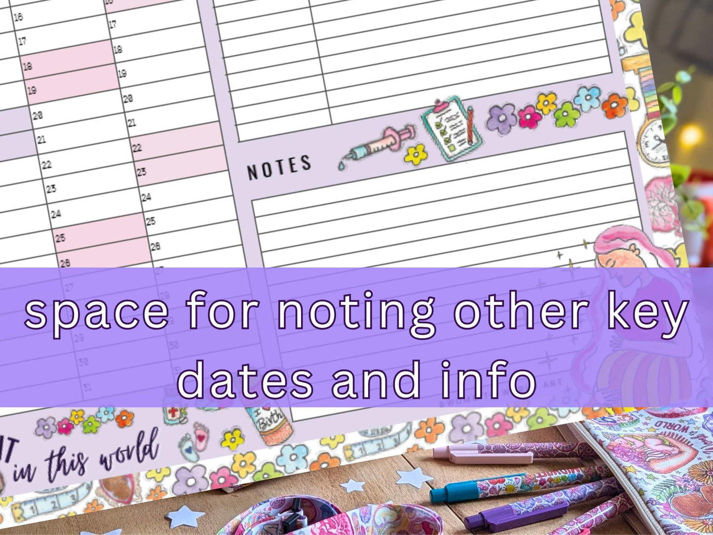 Student Midwife Wall Planner September 2025