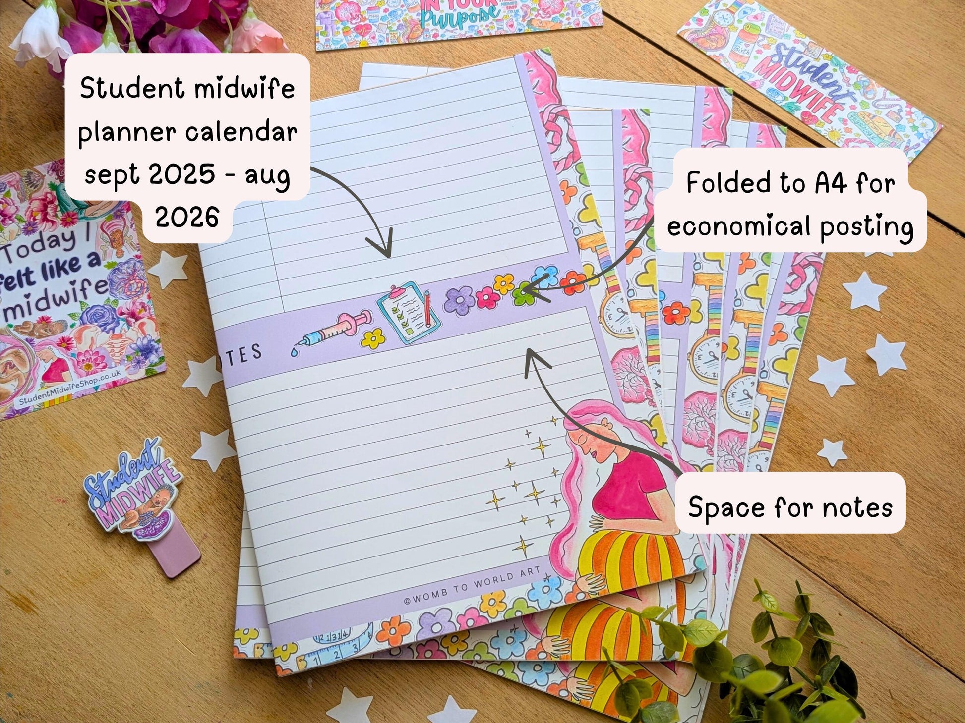 Student Midwife Wall Planner September 2025