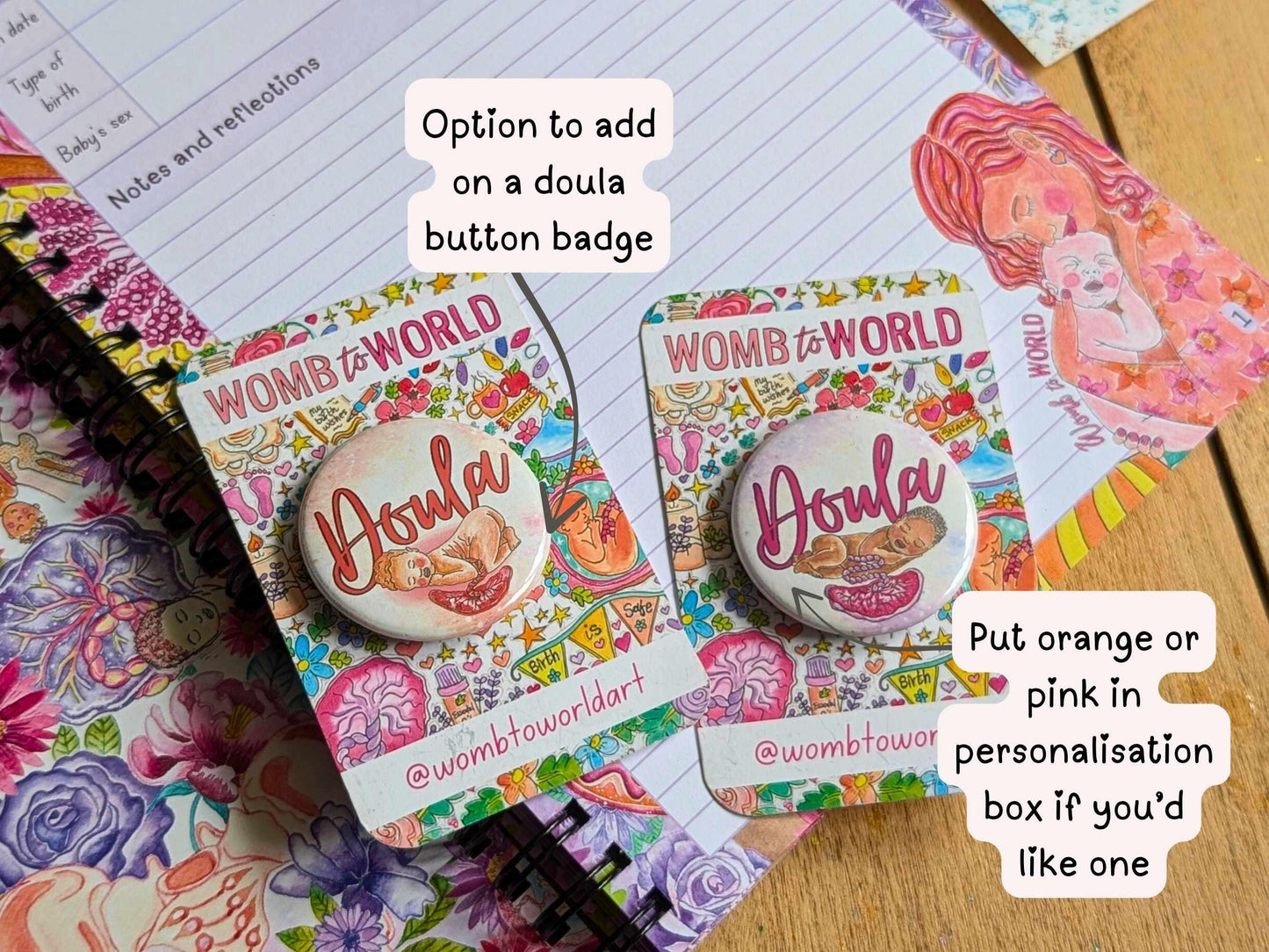 Birth Journal Doula Record Book
