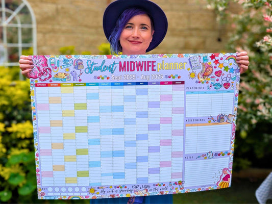Student Midwife Wall Planner September 2025