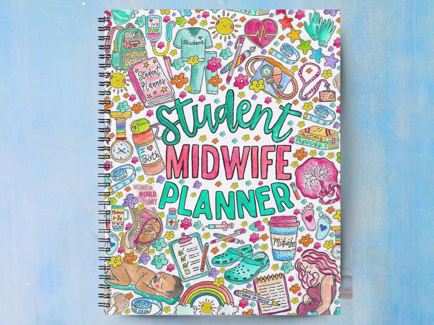 Student Midwife Planner Undated A5 Notebook and Diary