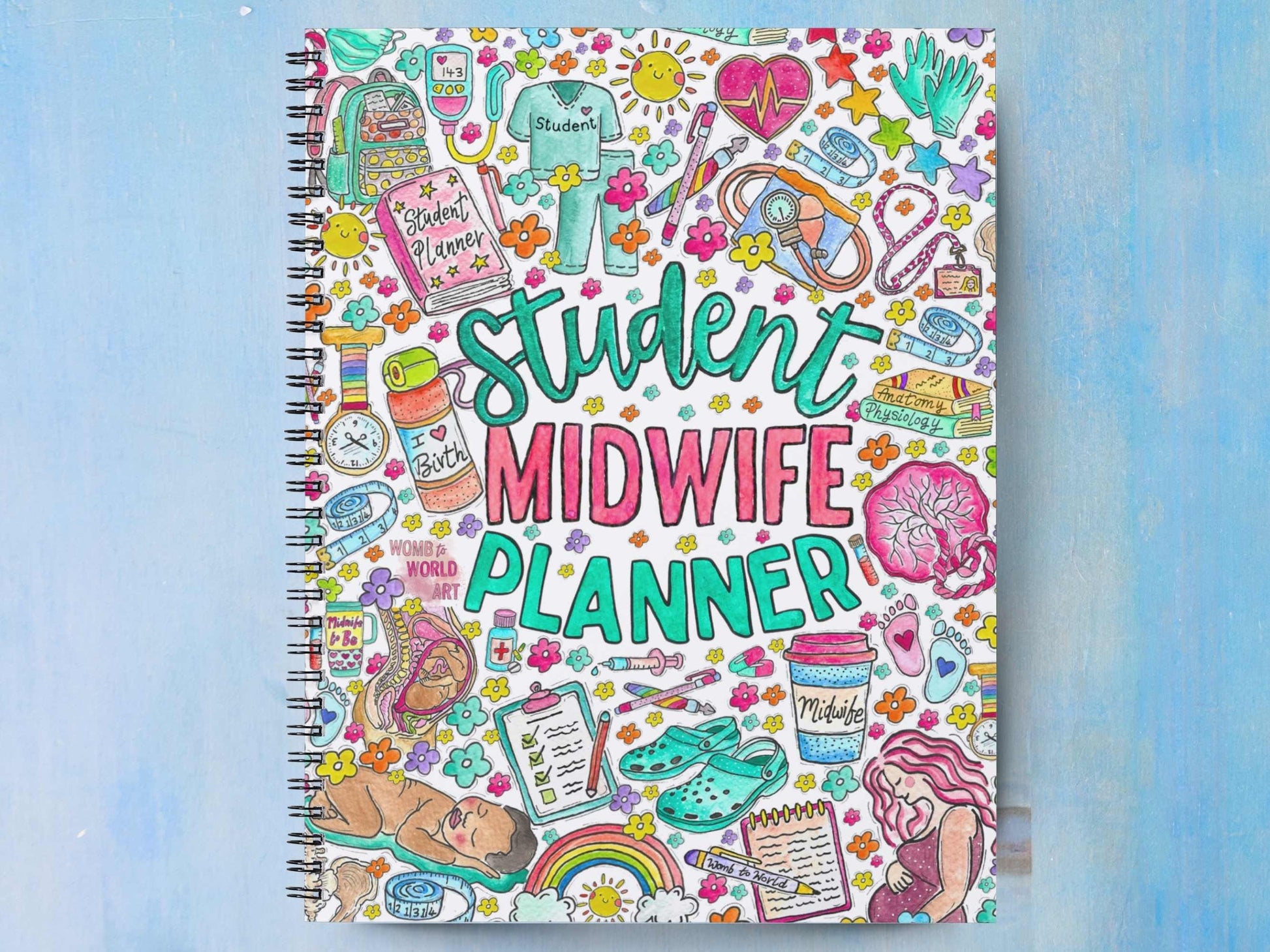 Student Midwife Planner Undated A5 Notebook and Diary