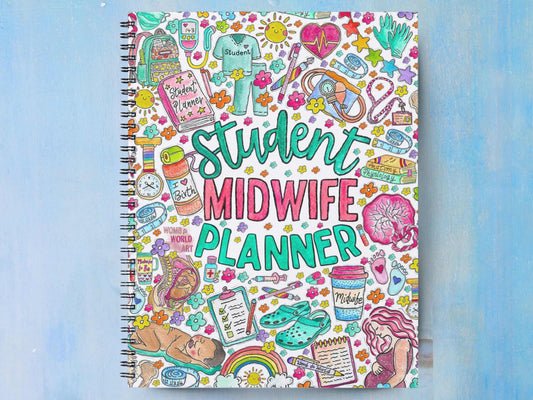 Student Midwife Planner Undated A5 Notebook and Diary