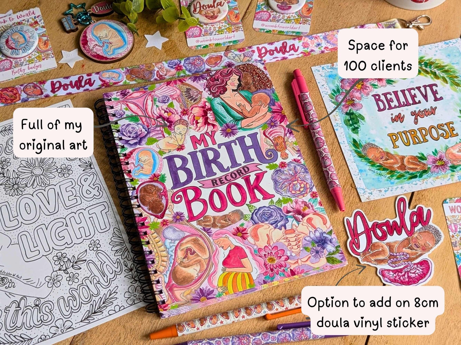 Birth Journal Doula Record Book
