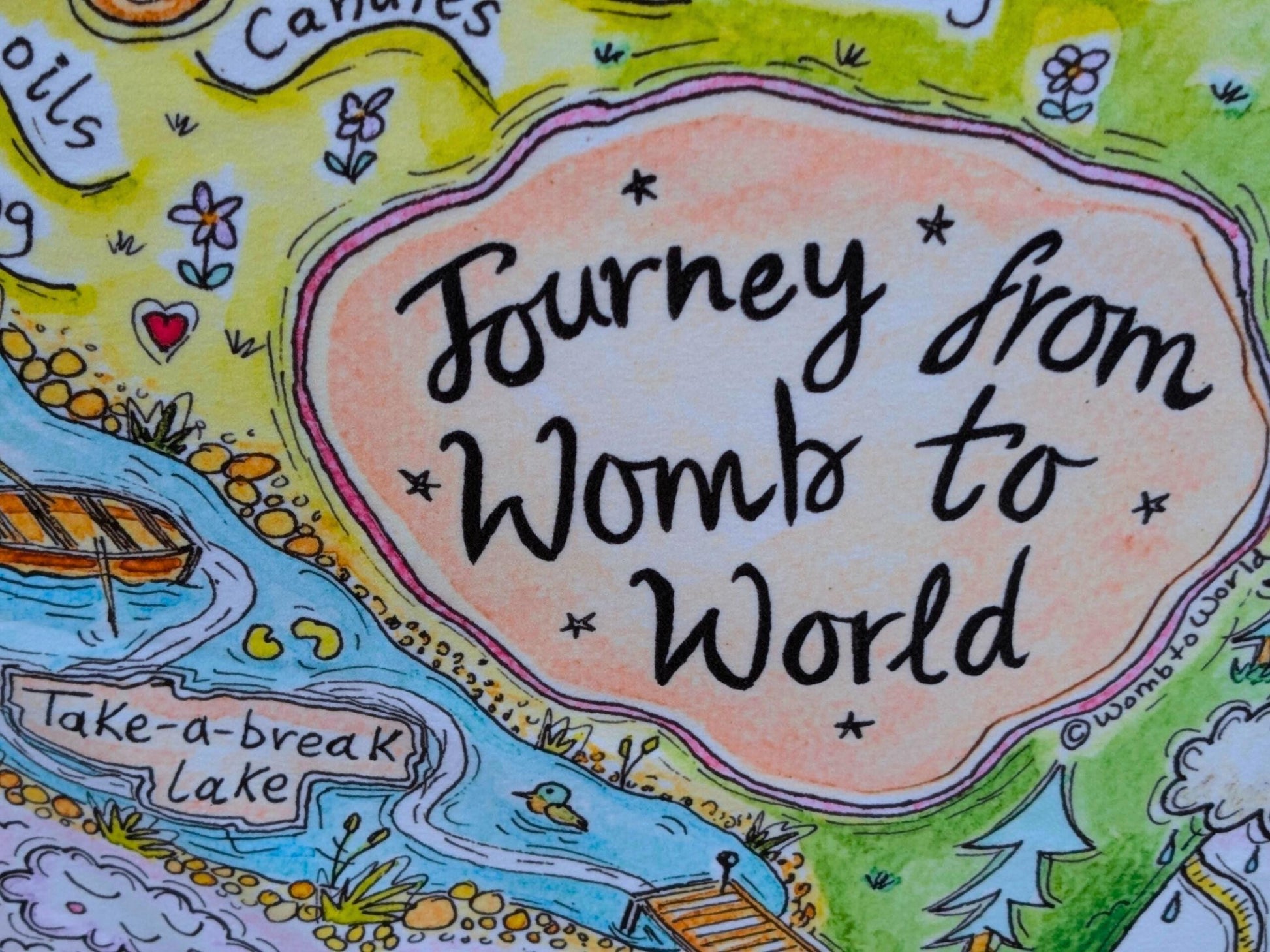 Birth Art Blanket | Antenatal Class Tools | Doula Gift | Midwife | Hypnobirthing | Birthkeeper Gift | Womb to World Art