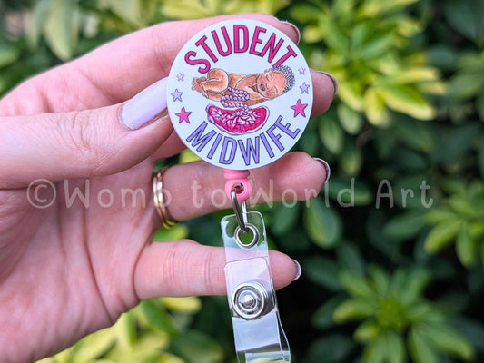 Student Midwife Badge Reel