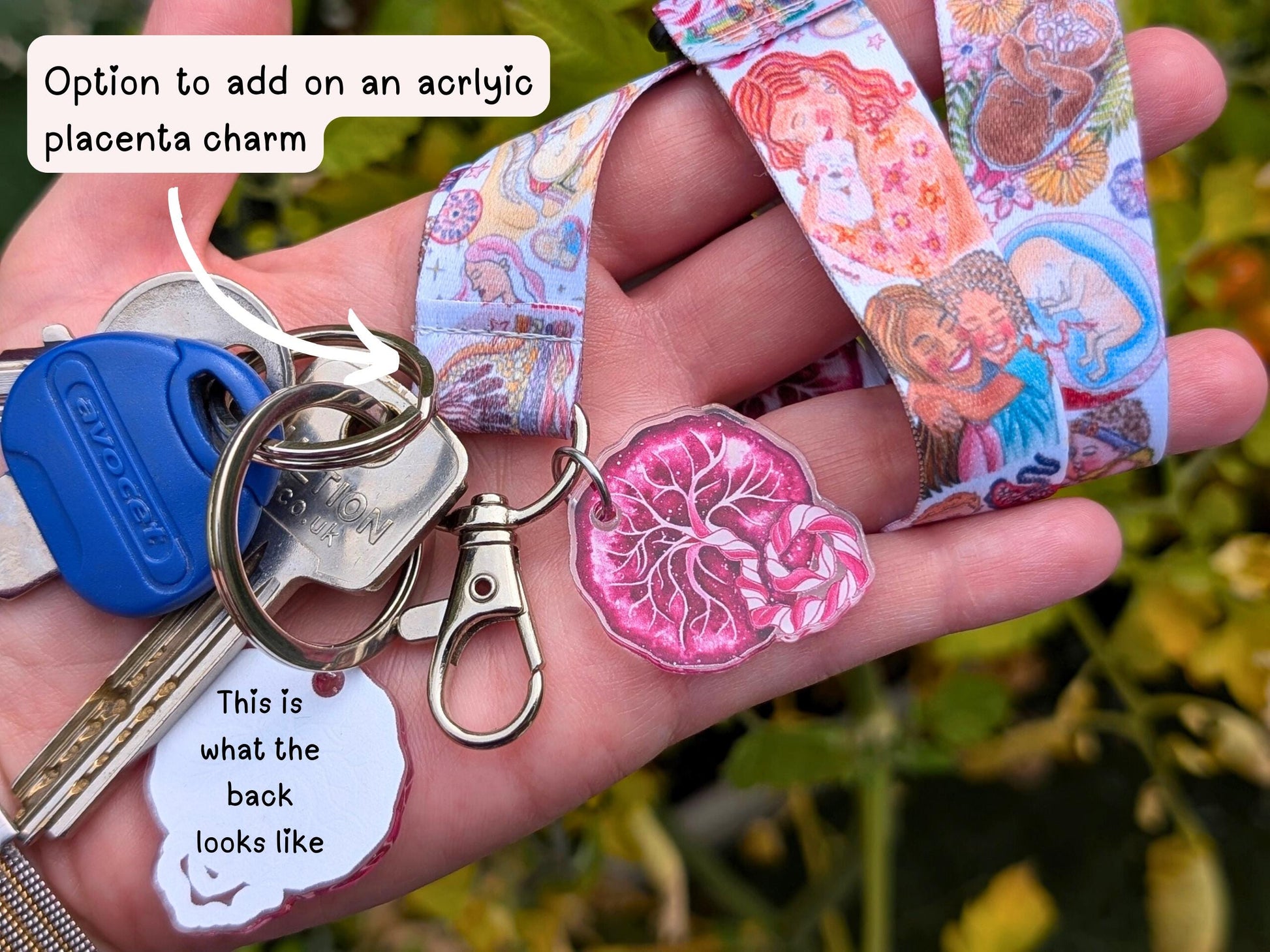 Midwife Lanyard Key Fob