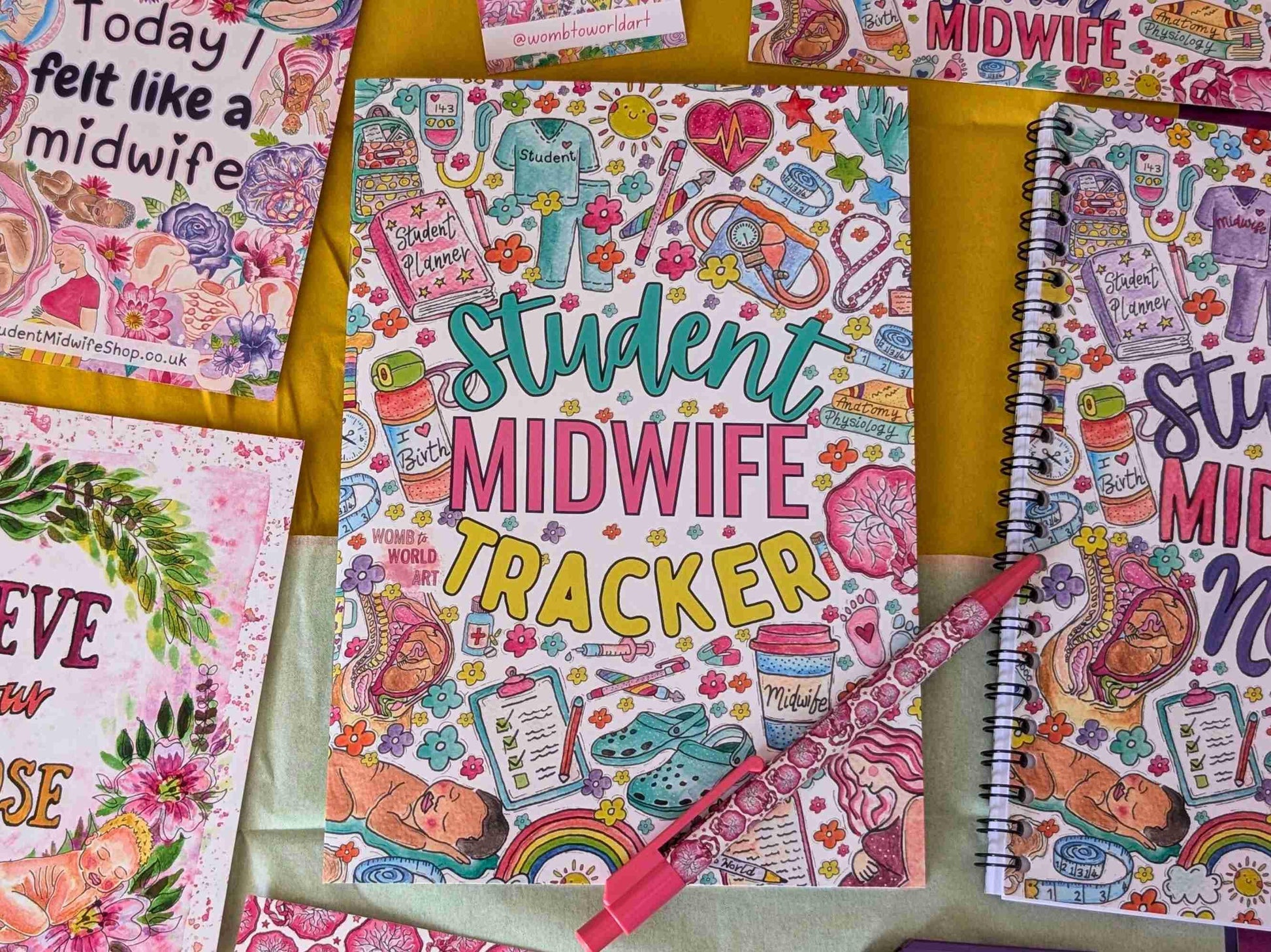 Student Midwife Tracker A5 Booklet: Antenatal, Postnatal, Neonatal, NIPE, Births, Infant Feeding Trackers