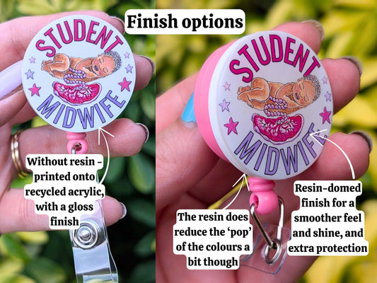 Student Midwife Badge Reel