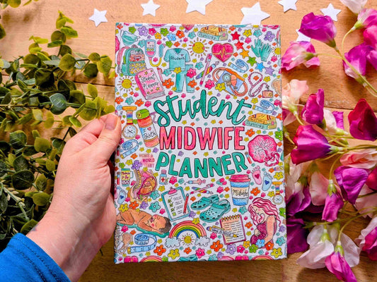 Student Midwife Hardback Planner Undated A5 Notebook