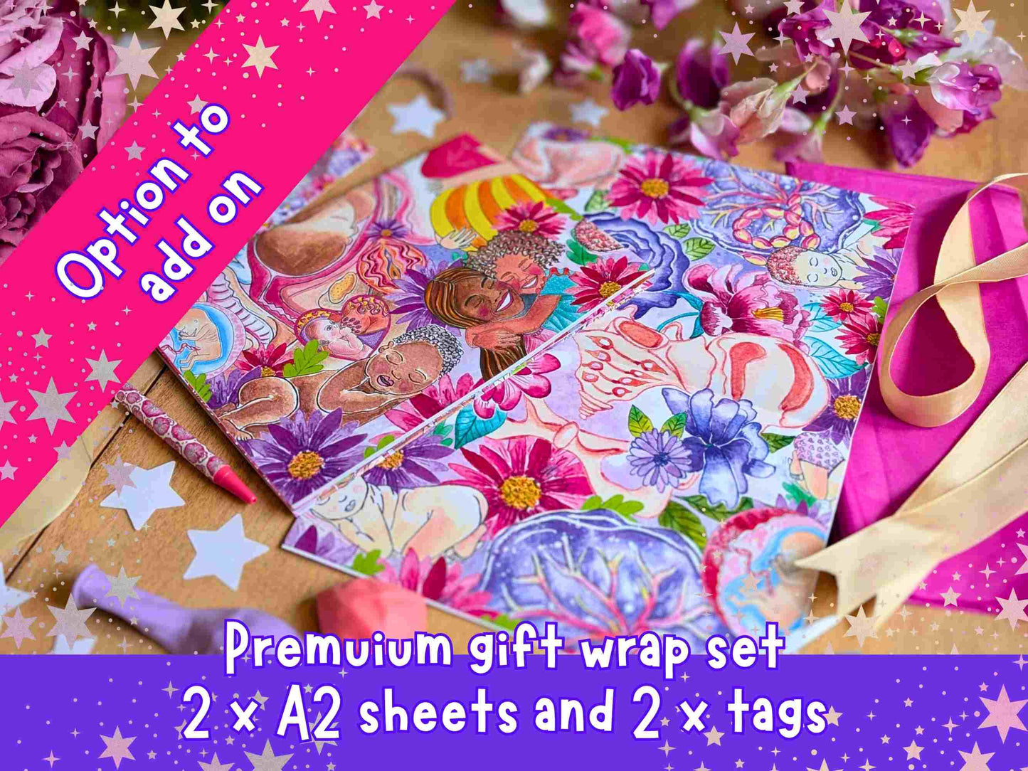 Doula Christmas Gift Bundle: 2026 Diary, Calendar, Lanyard, Tote Bag, Pen and Gift Wrap - Gifts for Birthworker, Midwife & Breastfeeding