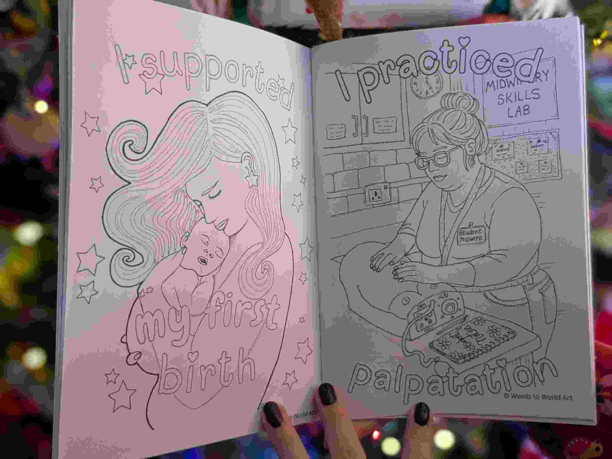 Student Midwife Colouring Book A5: Midwife Milestones Colouring Gift