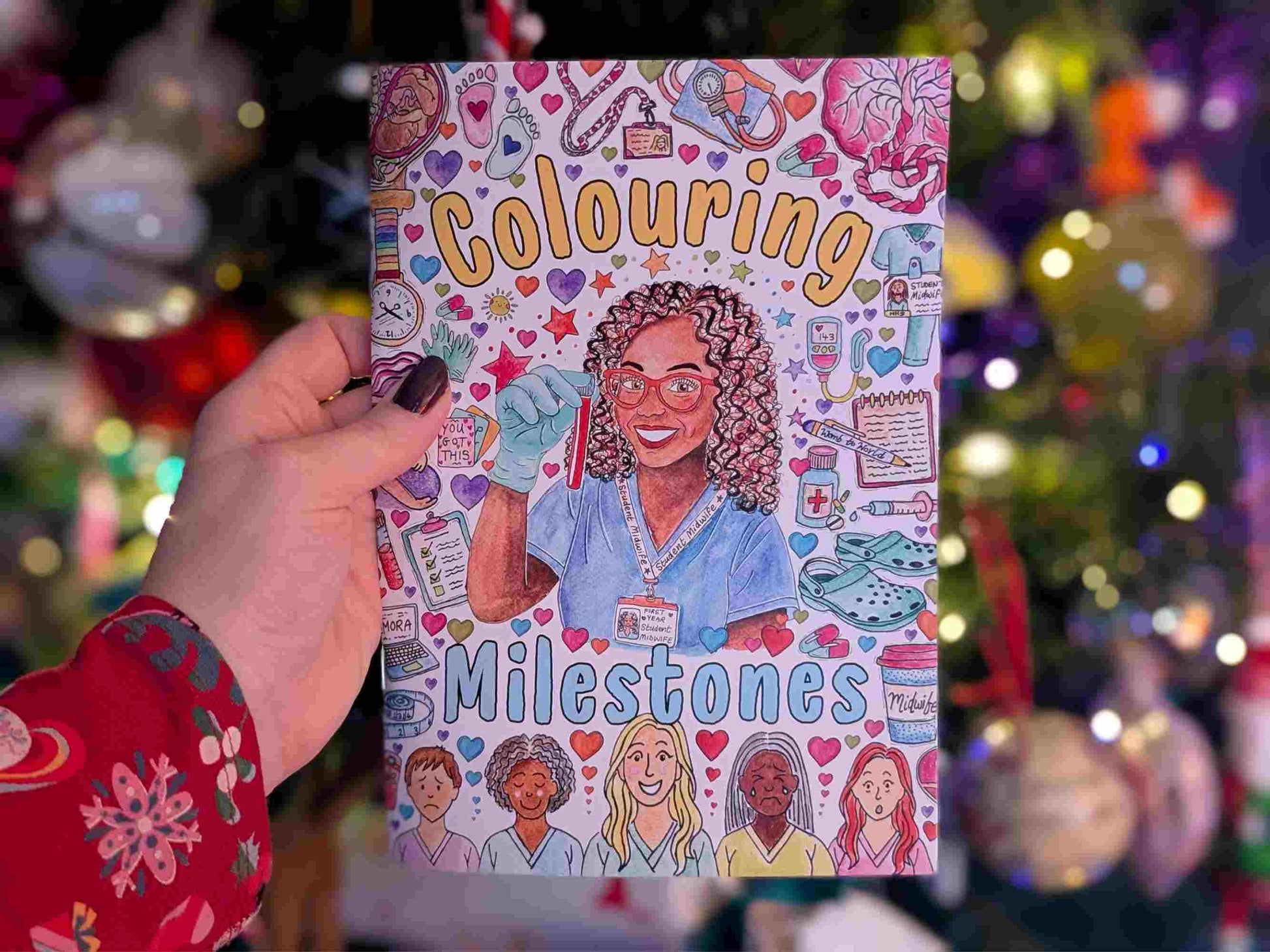 Student Midwife Colouring Book A5: Midwife Milestones Colouring Gift