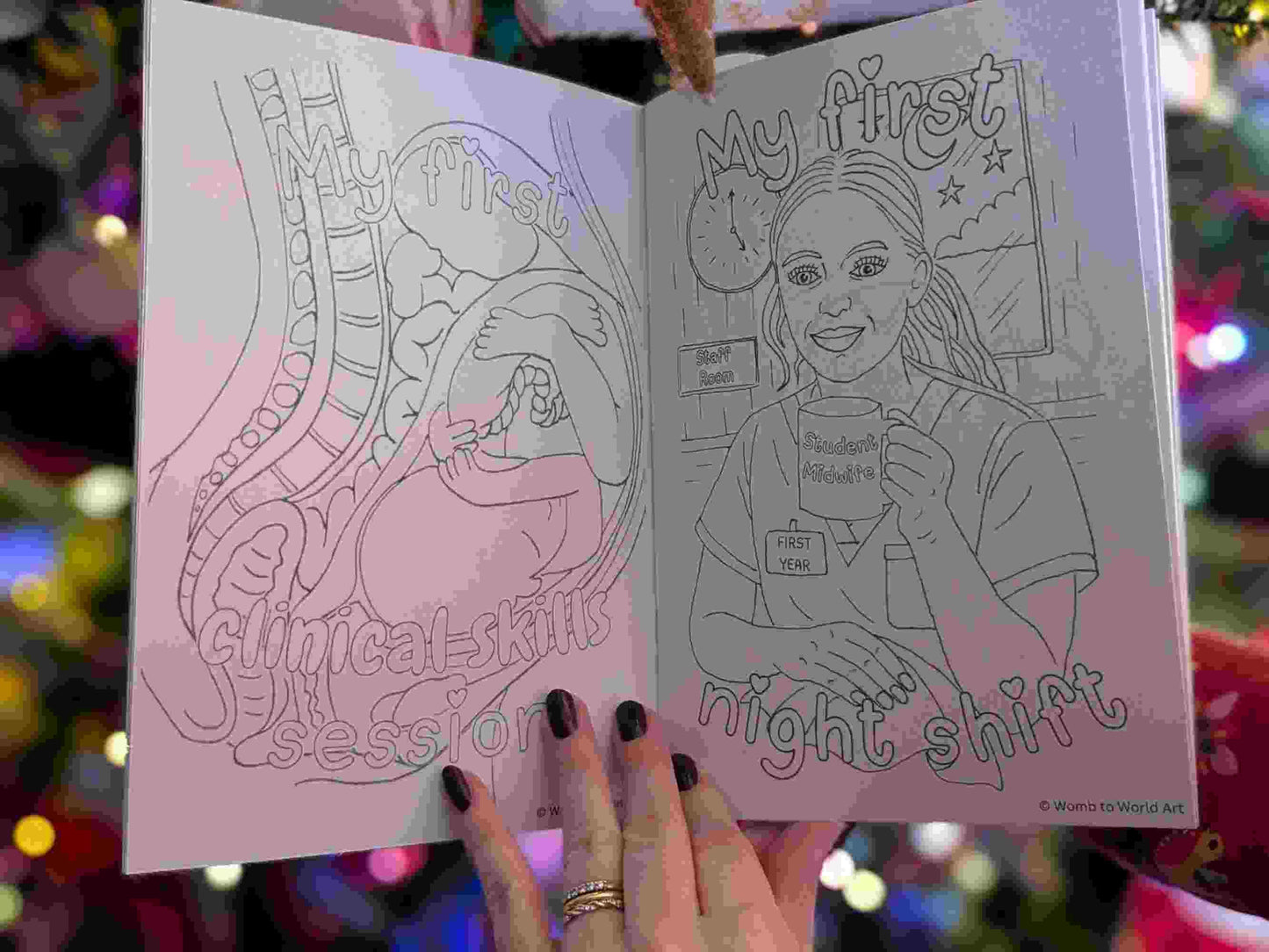 Student Midwife Colouring Book A5: Midwife Milestones Colouring Gift