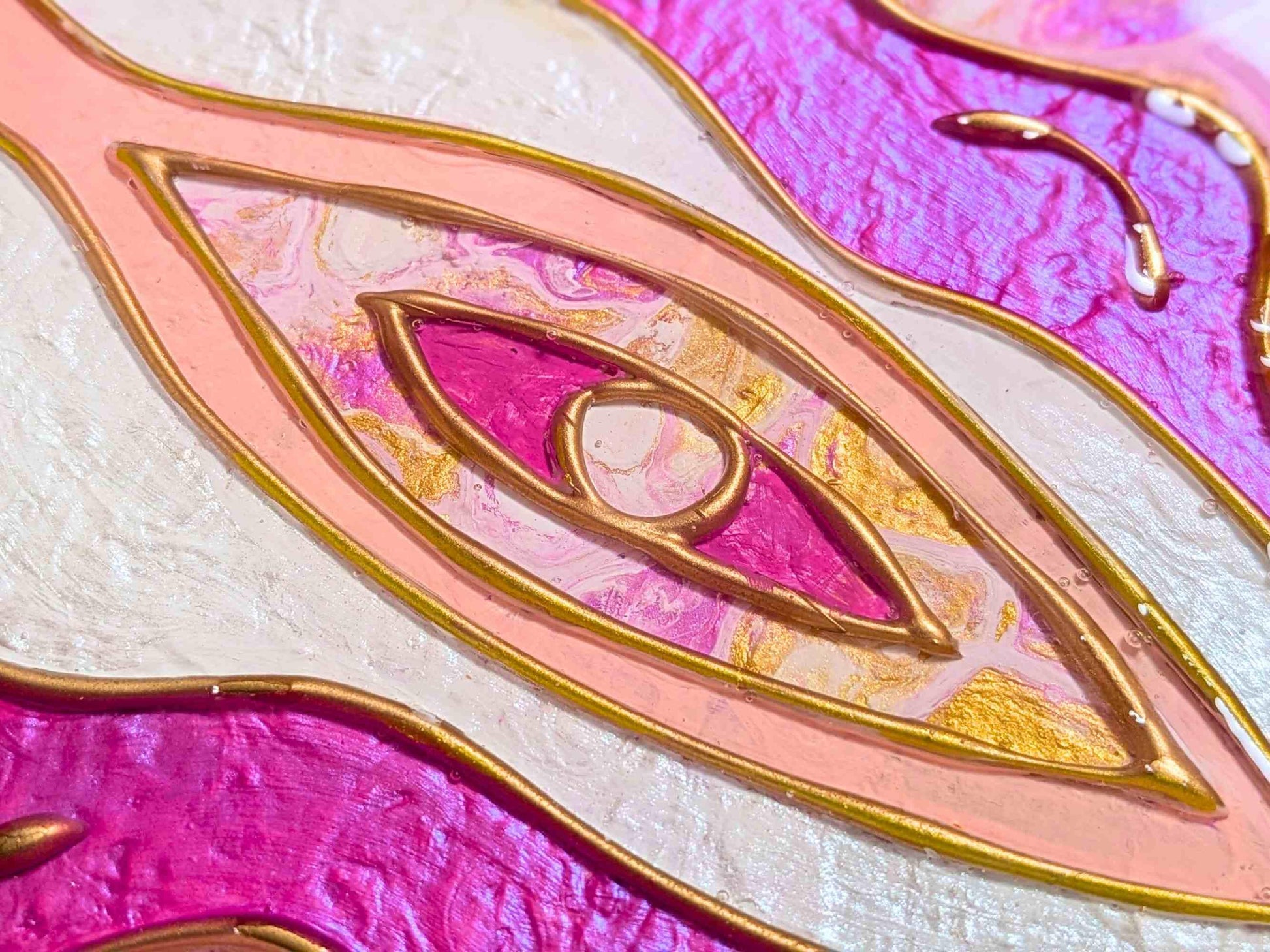 Yoni Art 3D Resin Acrylic Canvas Painting