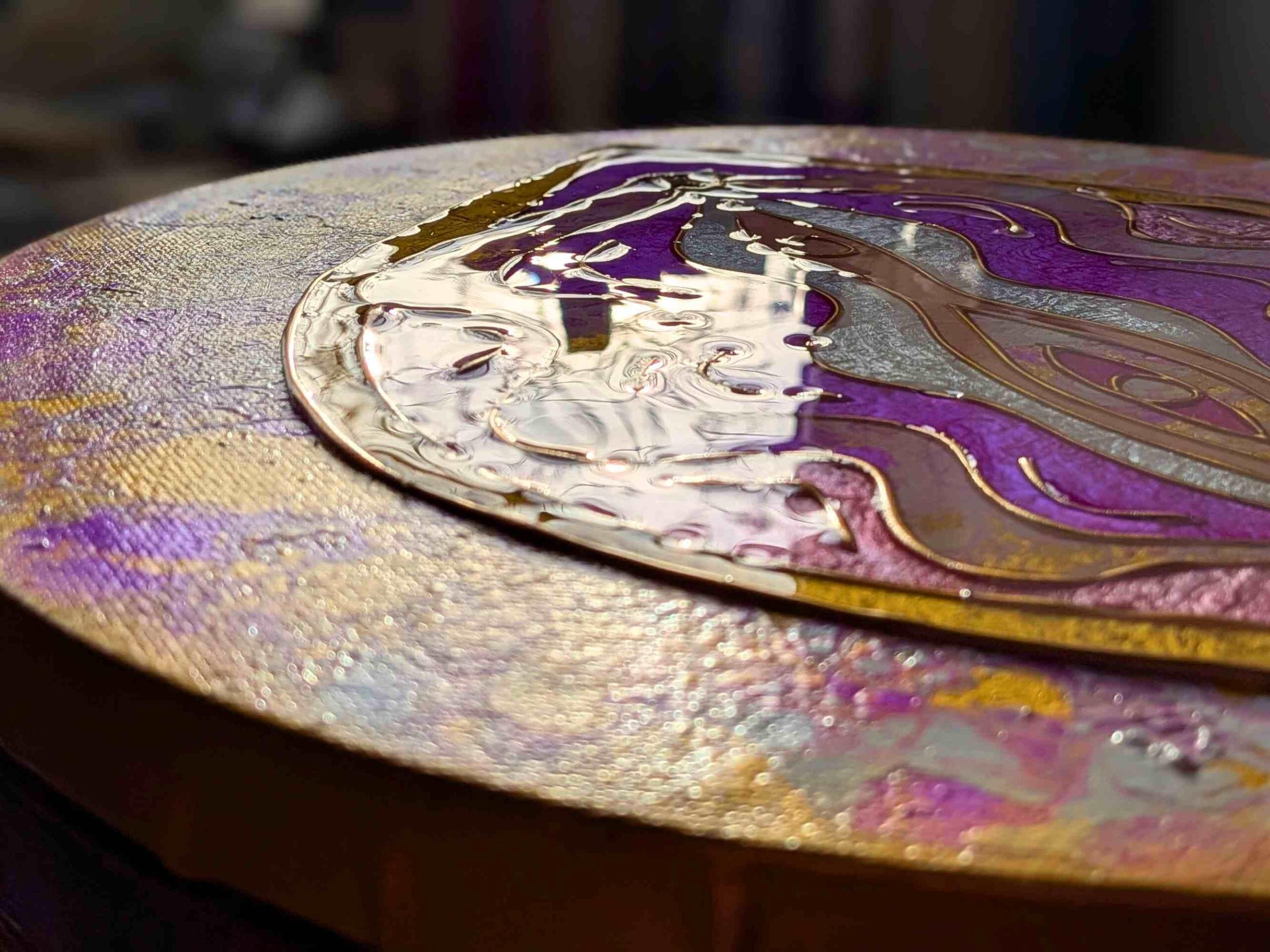 Yoni Art 3D Resin Acrylic Canvas Painting