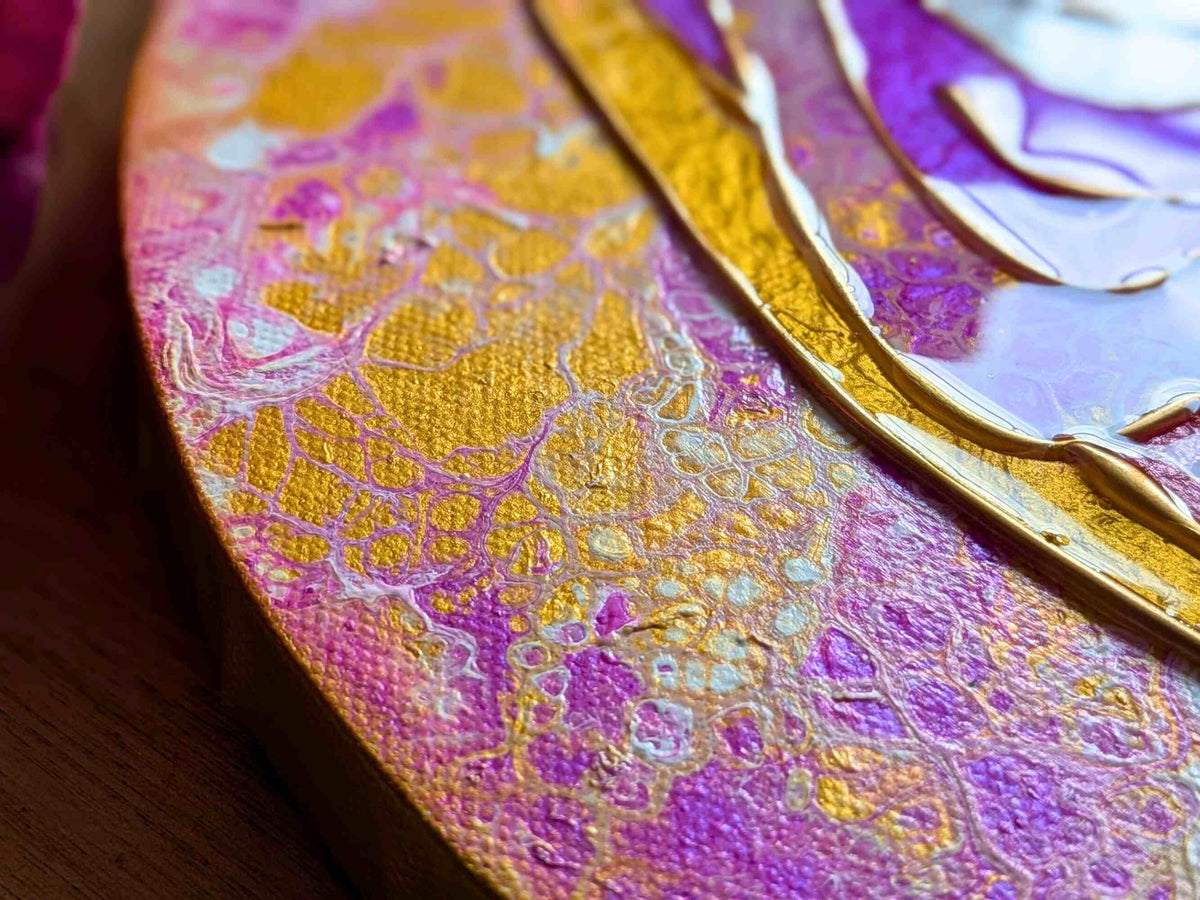 Yoni Art 3D Resin Acrylic Canvas Painting