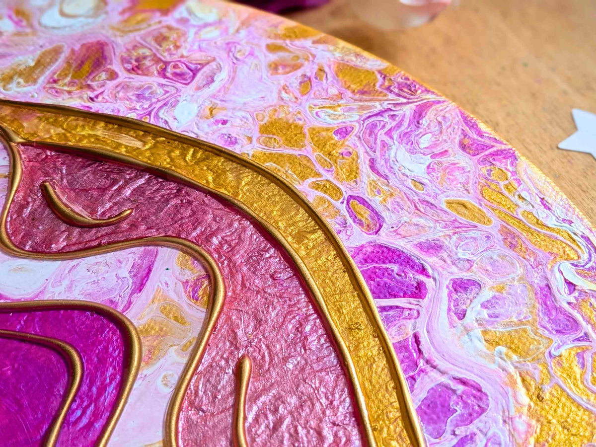 Yoni Art 3D Resin Acrylic Canvas Painting