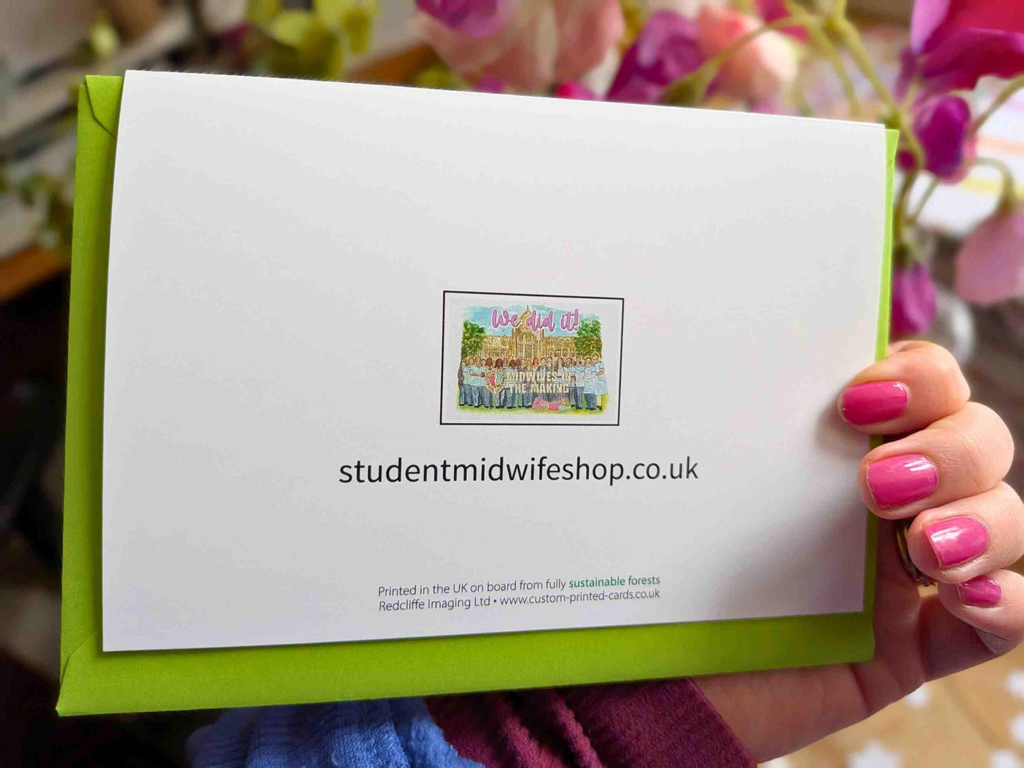 Student Midwife Cohort Card | A6 Card for Student Midwives - You Did It Midwifery Cohort Cards Gift