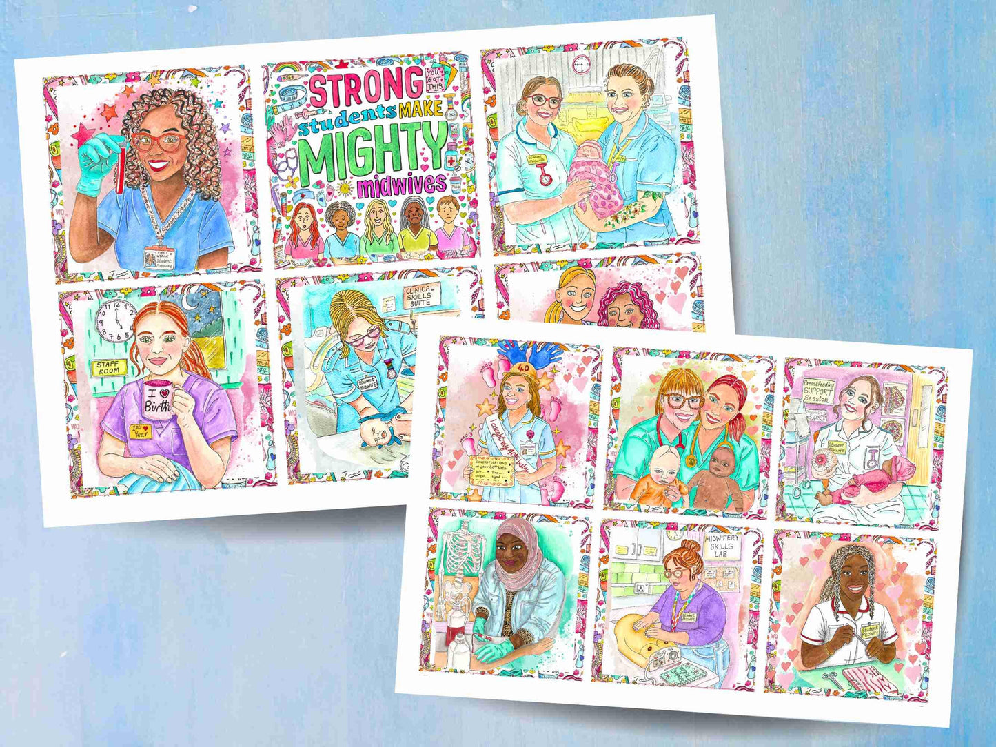 Student Midwife Stickers for Vision Board, Planner & Journal - Student Midwife Milestone Stickers