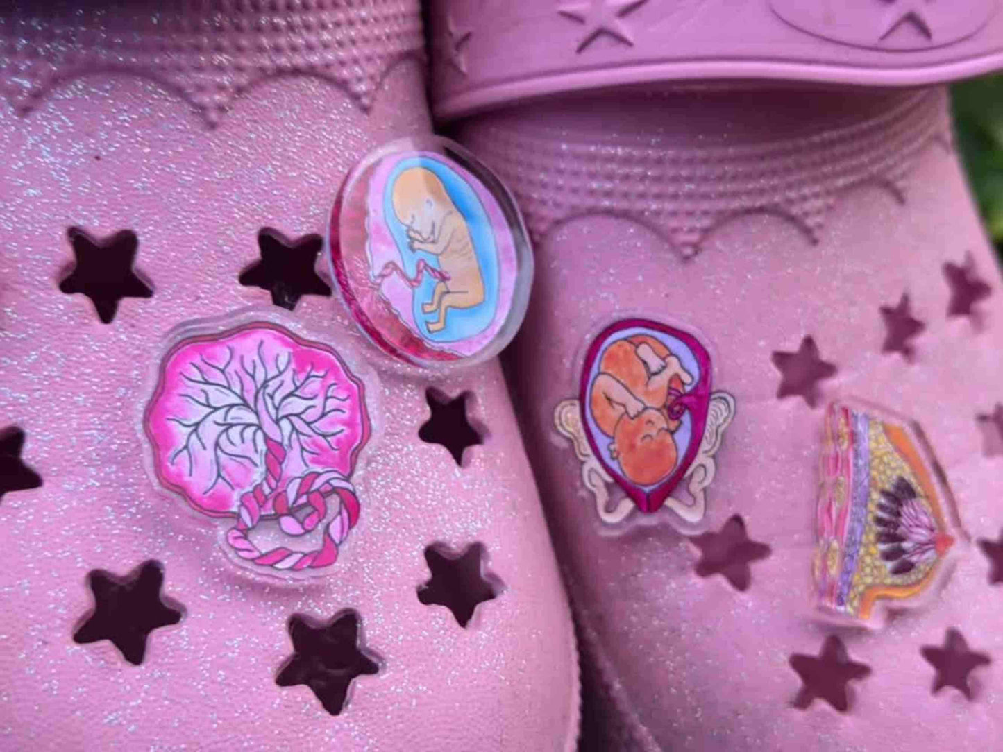 Midwife Shoe Charms for Clogs
