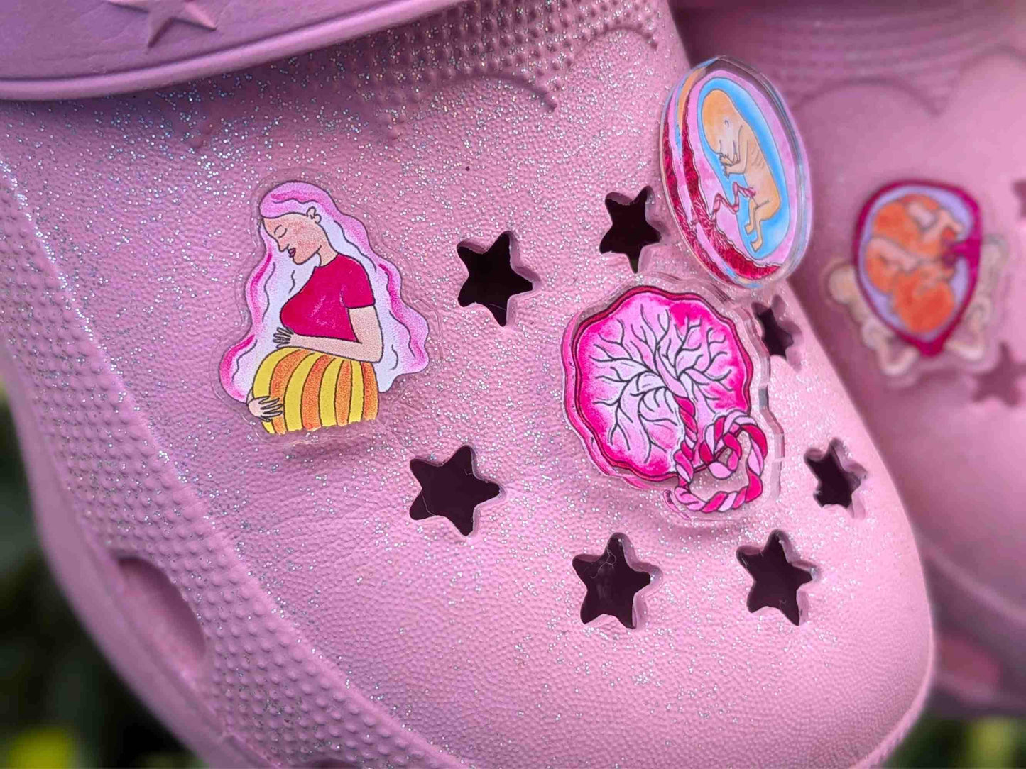 Midwife Shoe Charms for Clogs