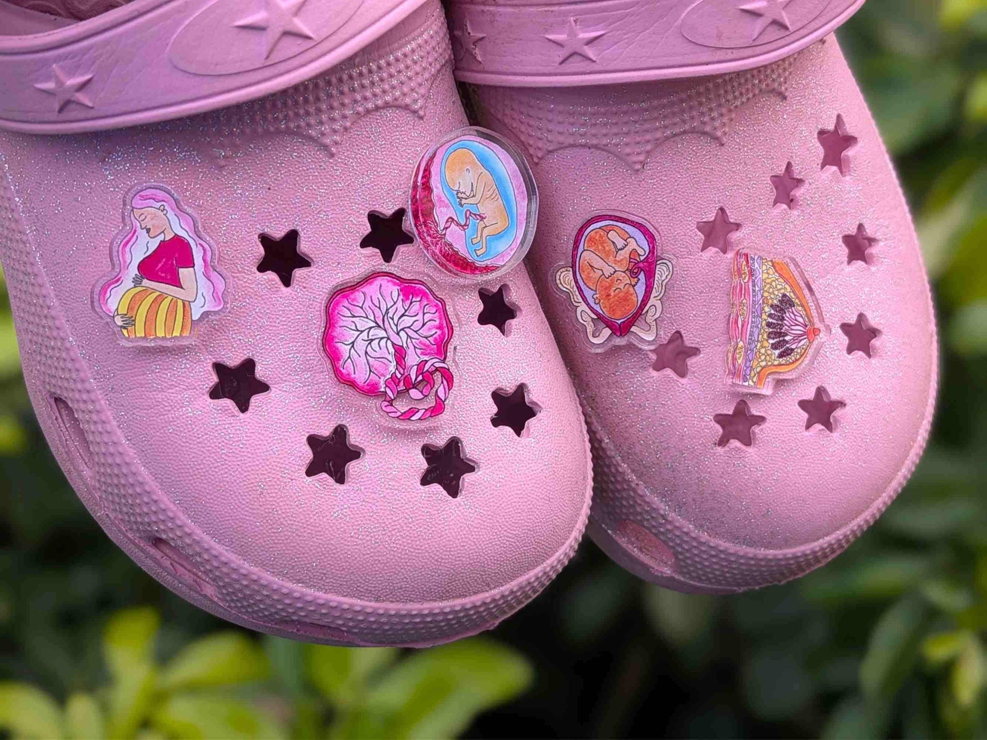 Midwife Shoe Charms for Clogs