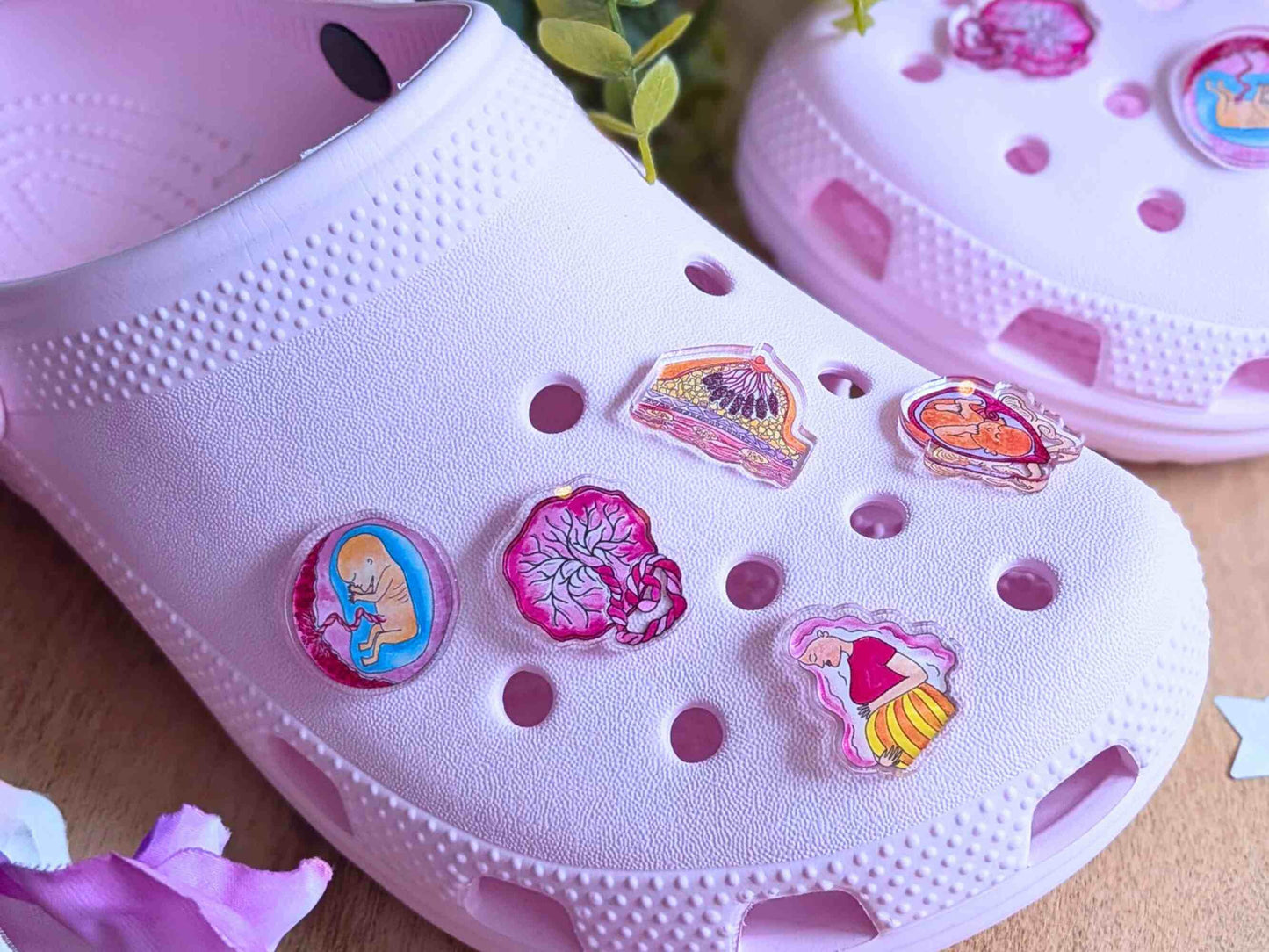 Midwife Shoe Charms for Clogs
