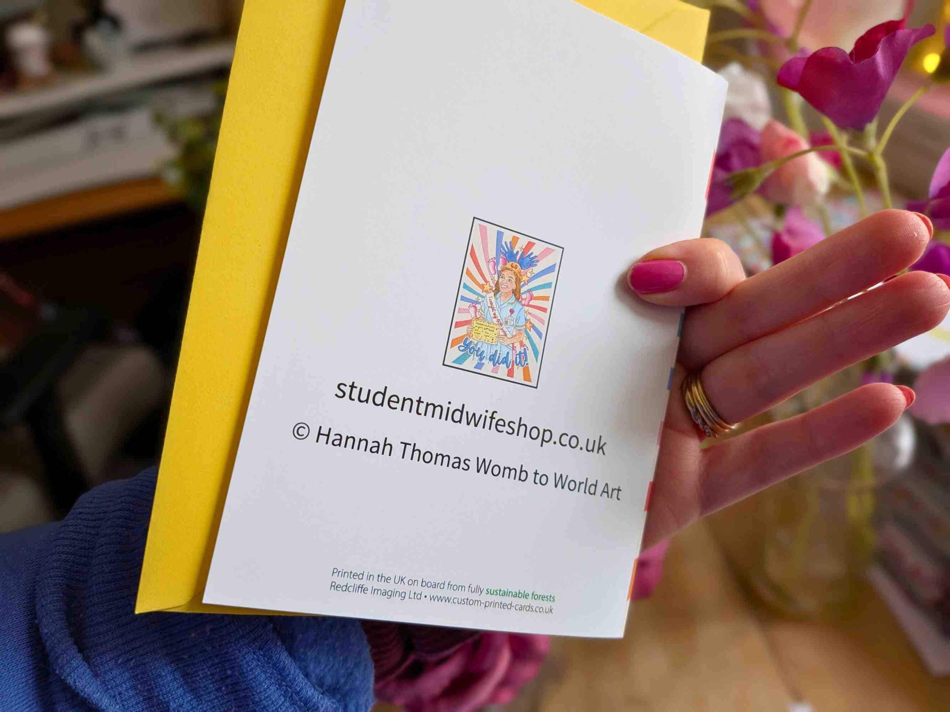 Student Midwife 40 Births Card | A6 Congratulations New Midwife Card - You Did It Graduation Midwifery Gift