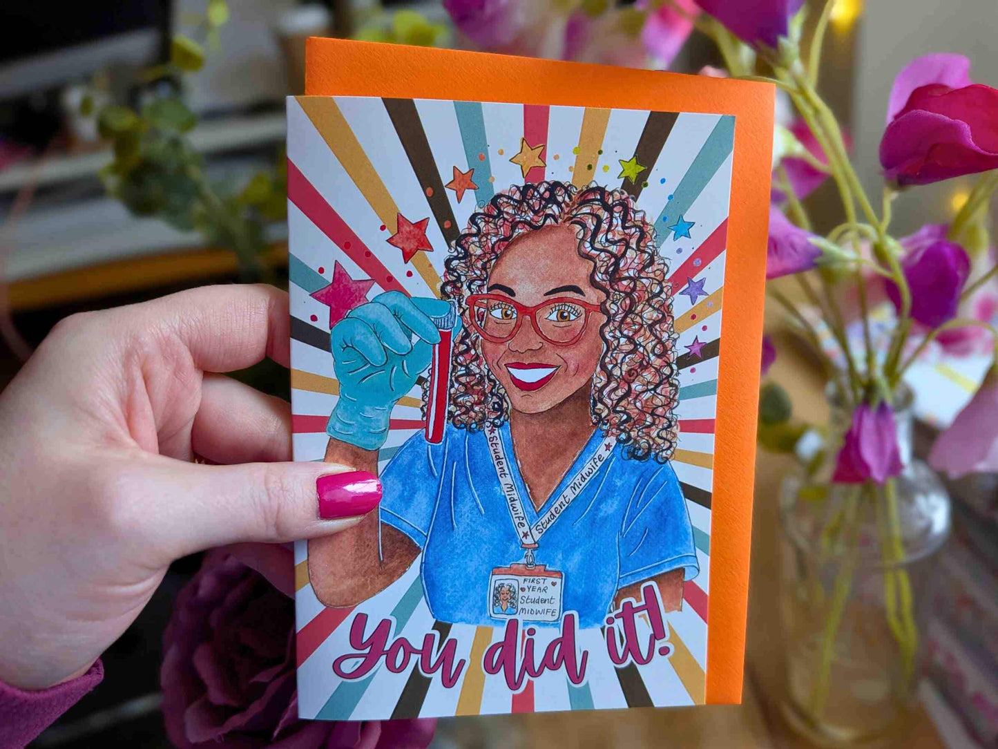 Student Midwife Card | A6 Card for Student Midwives - You Did It Midwifery Gift
