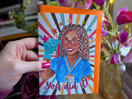 Student Midwife Card | A6 Card for Student Midwives - You Did It Midwifery Gift