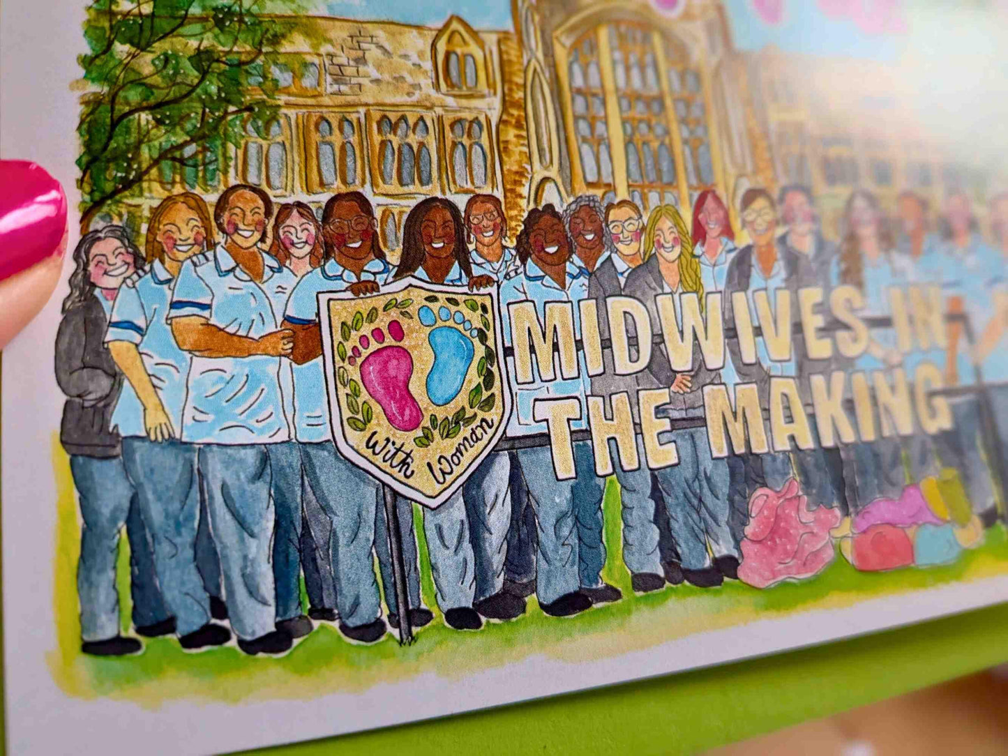 Student Midwife Cohort Card | A6 Card for Student Midwives - You Did It Midwifery Cohort Cards Gift