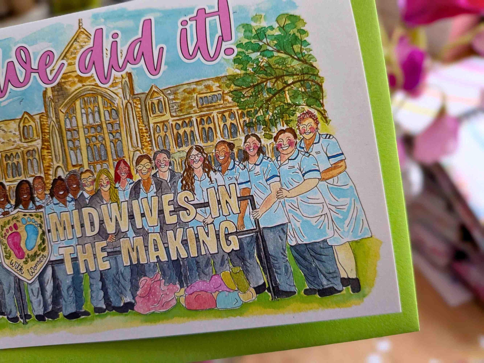 Student Midwife Cohort Card | A6 Card for Student Midwives - You Did It Midwifery Cohort Cards Gift