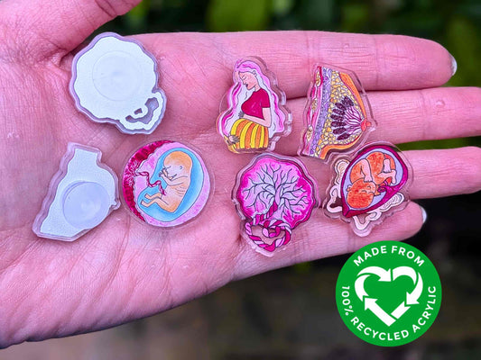 Midwife Shoe Charms for Clogs