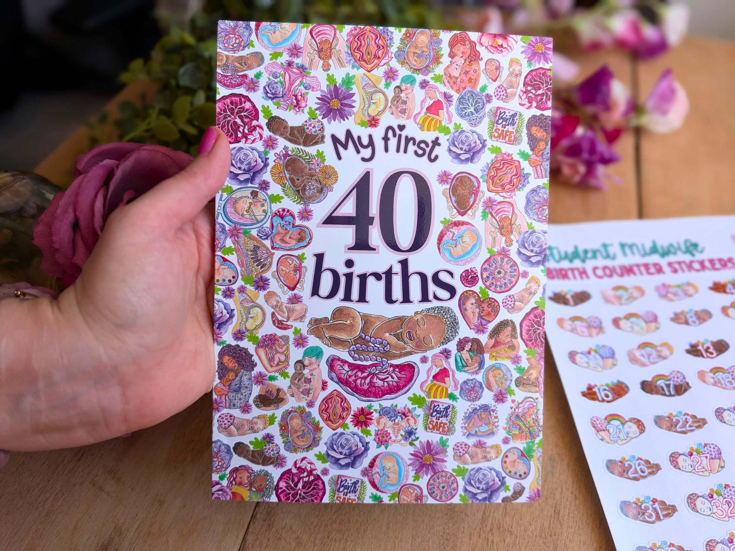 Student Midwife First 40 Births Log Book: Midwifery Diary Birth Register - Births Counter Record Book - Gift for Student Midwives