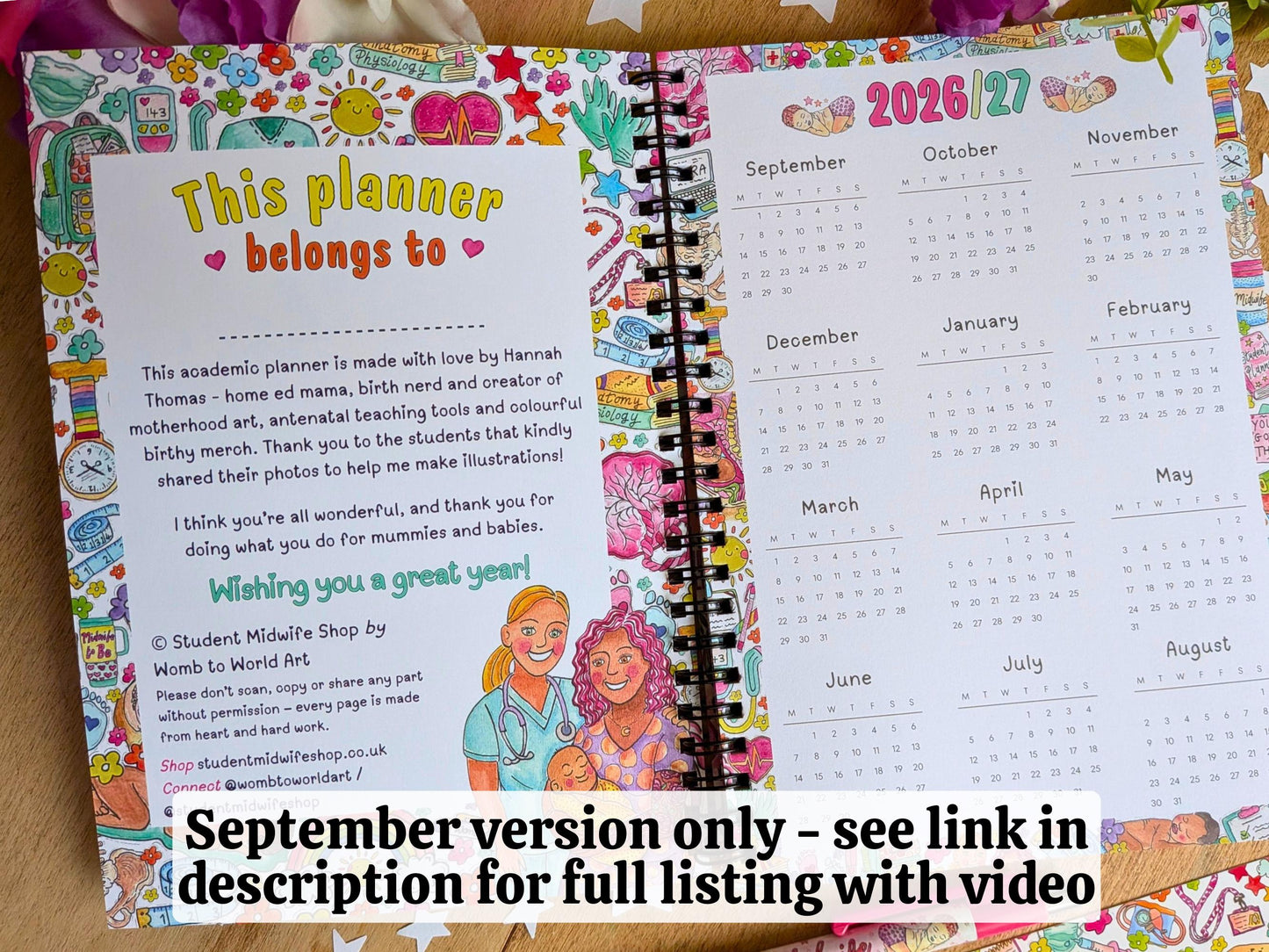 Student Midwife Planner Undated