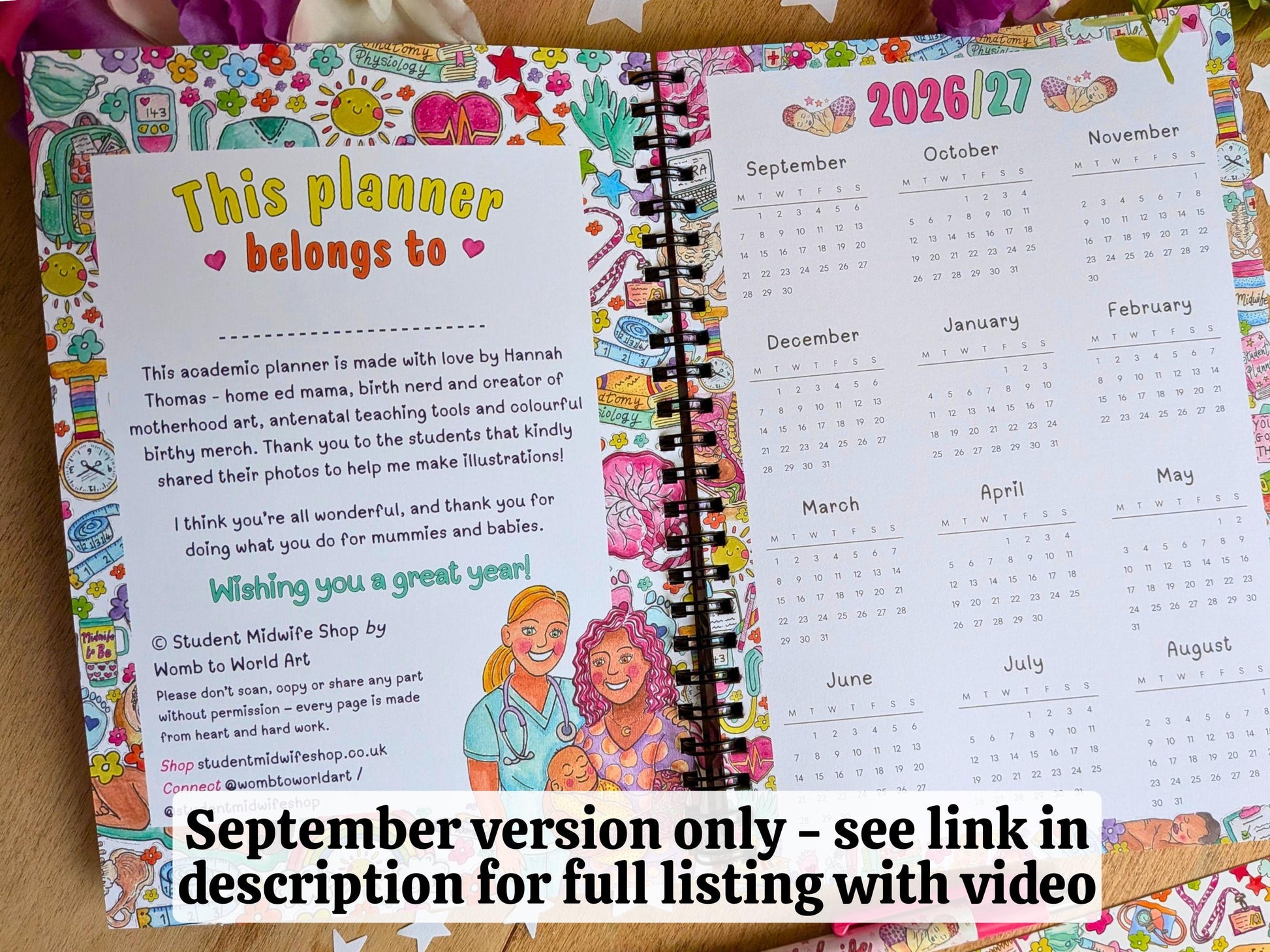 Student Midwife Planner Undated