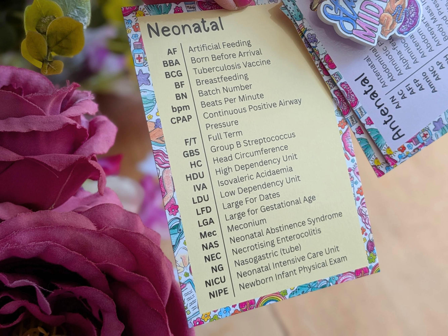 Student Midwife Abbreviations: Pocket Reference Cards - Midwifery Starter Essentials, Maternity Notes Abbreviations
