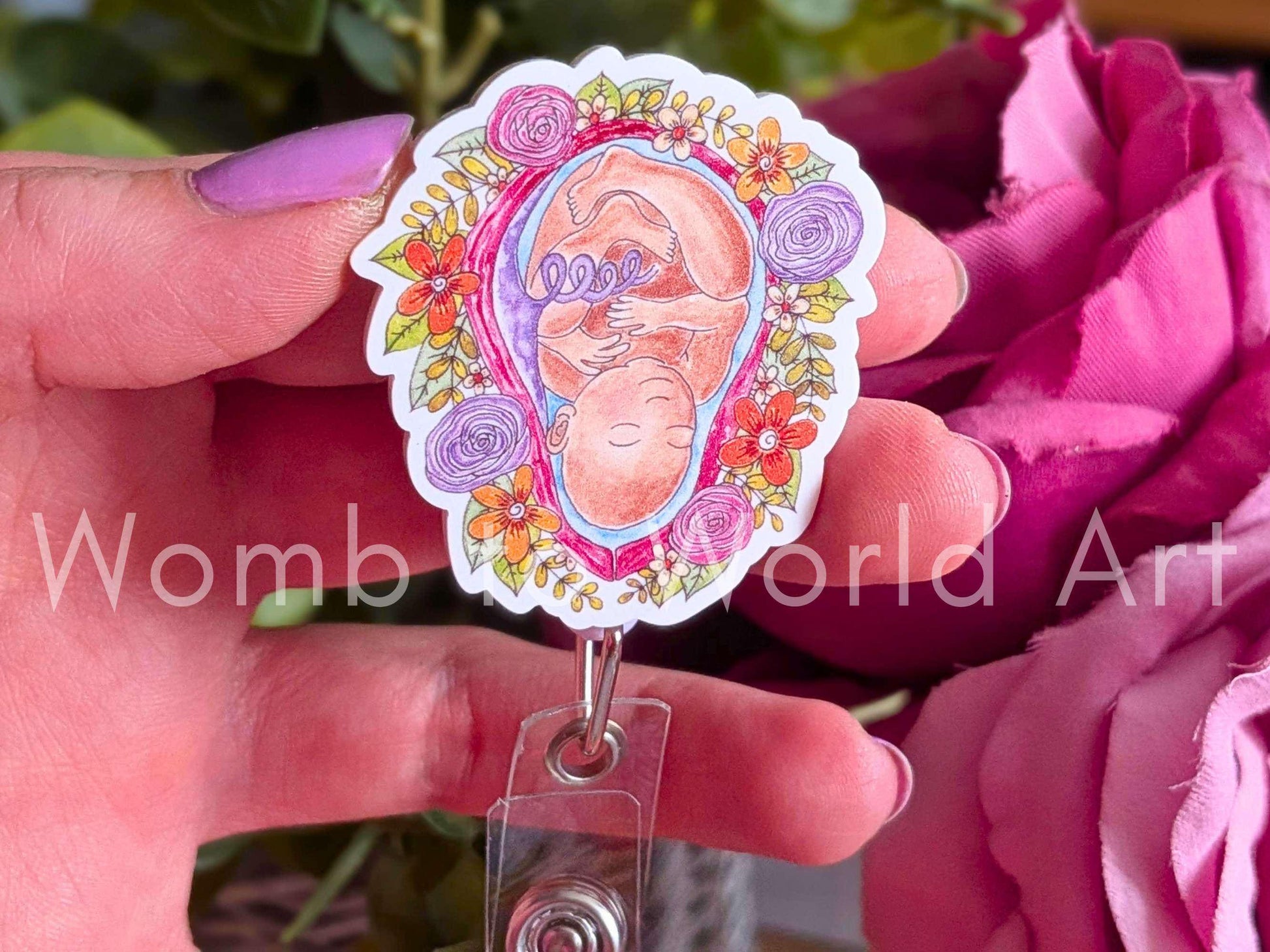Midwife Badge Reel