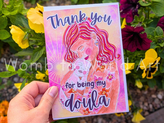 Doula Thank You Card | Thank you Cards for my Doula