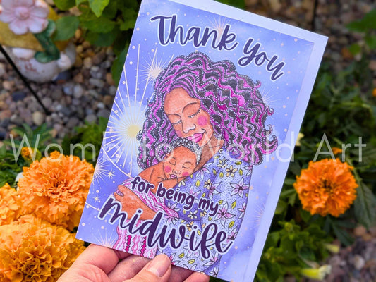 Midwife Thank You Card | Thank you Card for my Midwife